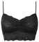 Snocks Spitzen BH - Damen Bustier Spitze, Ohne Bügel, Verstellbare Träger, Elastischer Bund - Angenehm Weiche Material, Sinnliches Design - Gr. XS - Farbe Schwarz