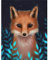 NAIMOER Fuchs Diamond Painting Kits für Erwachsene Kinder, 5D Diamant Painting Tiere Bilder Erwachsene, Diamond Painting Blatt Bilder Kinder Malerei Set für Home Dekor 30x40cm
