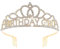 BIRTHDAY GIRL Tiara mit Kristall-Strasssteinen für Prinzessin, Königin, alles Gute zum Geburtstag, Partydekorationen, Kamm, Stirnband, Krone, Mädchen und Frauen,Karneval, Party