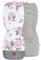 Pepi Beidseitig Sitzauflage Kinderwagen 33 x 85 cm - Sitzauflage Buggy 100% Baumwolle - Kinderwagen Einlage 6 Löcher für Sicherheitsgurte - Kinderwagen Sitzauflage Rosa Blumen mit Samt