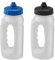 Twizzle & Twig Running Water Bottle Handheld 500ml Leakproof Spout Light Weight BPA Free Easy Grip Ideal for Runners Jogging Sports Gym Training 2 Pack (Blue & Black Lids)