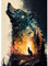 RICUVED Wölfe Diamond Painting Erwachsene, 5D Wölfe Diamant Painting Bilder Erwachsene, DIY Diamond Painting Bilder Tiere Diamant Malerei Set für Wanddekoration 30x40cm