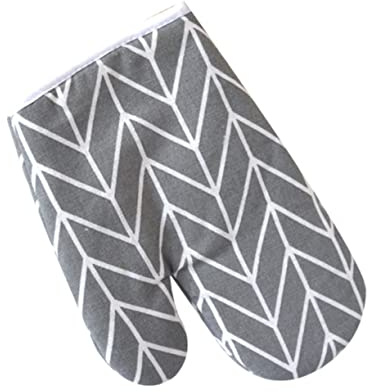 Milisten Oven Mitts Heat Resistant Grey Oven Gloves Insulated Gloves for Cooking Baking Smoking