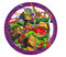 8 Assiettes Tortues Ninja Next Generation 23 cm - Violet