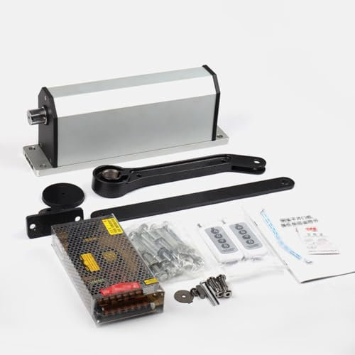 Access Control Automatic Door Opener, Rainproof Curved Arm Type Side-Mounted Swing Door Operator, Load-Bearing 200KG Electric Door Closer