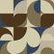 VEELIKE Abstrakte Geometrische Tapete Braun Beige Boho Tapete Geometrische Braun Blau Möbelfolie Vintage Selbstklebend Mustertapete Fototapete Schlafzimmer Tapeten Wohnzimmer Muster 44.5 cm × 300 cm