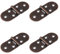 Leliafleury 4Pcs Folding Flip Top Hinge 270 Degree Metal Folding Door Hinge for Cabinet Closet Furniture (Oil Rubbed Bronze)