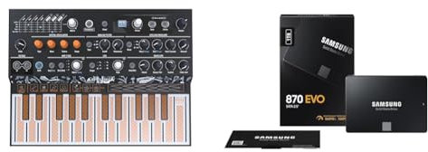 Arturia - MicroFreak Synthesizer Keyboard - 25-Key Hybrid Synth with PCB Keyboard & Samsung SSD 870 EVO, 1 TB, Form Factor 2.5 and rdquo;, Intelligent Turbo Write, Magician 6 Software
