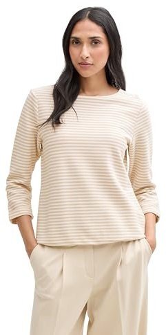 TOM TAILOR Basic T-Shirt aus Bio-Baumwolle, Summer beige, S