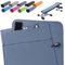 Pameil Asciugamano fitness |120 x 50 cm | Asciugamano da palestra in microfibra con tasca con chiusura lampo, compatto e ad asciugatura rapida – Asciugamano sportivo da palestra (blu navy)
