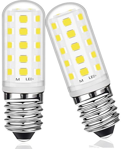 Cinsenten E14 LED Cooker Hood Light Bulb, 3W Small Edison Screw Bulb for Extractor Fan Salt Lamp Fridge Light, SES E14 LED Bulbs 30W 40W Equivalent Non-dimmable, Pack of 2 (Cool White)