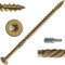 Dayalo 50 Stück Holzschrauben Torx 4,8 x 90 mm, Spanplattenschrauben, Holzbauschrauben, Senkkopfschrauben Holz, Dachkonstruktion Schrauben, Universalschrauben mit Bit, Golden