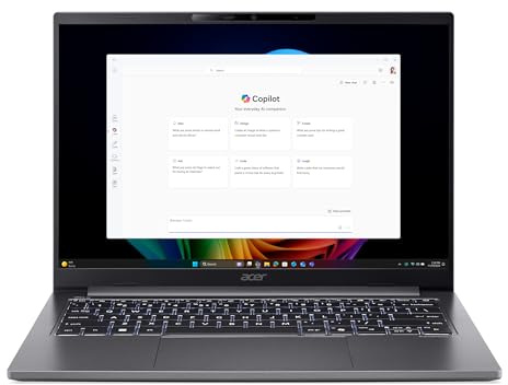 Acer TravelMate X4 AI | 14 WUXGA | Ultra 5 228V | RAM: 32GB | SSD: 1TB | Laptop in Steel Gray | 120Hz | beleuchtete Tastatur | Copilot+ PC | Windows 11 Pro | Office 2024 Pro | Notebooktasche