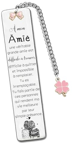 YZLPLP Marque-Page pour Meilleure Amie -Cadeau Femme Anniversaire- Idée Cadeaux Original pour Femme - Cadeau pour une Amie- Cadeaux d'Anniversaire et Calendrier de l'Avent