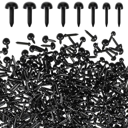 JJUNW 500 Stück Sicherheitsaugen zum Häkeln, 3m4mm5mm6mm DIY Plastikaugen | Schwarz Kunststoff Spielzeugaugen für DIY Nadelfilzbären Puppenherstellung Nadelfilz Handwerk, Marionette Basteln Zubehör