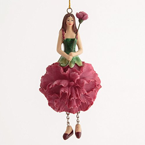 Nelken Blumen Mädchen - Deko Figur zum hinhängen Blumenfigur Skulptur Blumenkinder von ROSEMARIE SCHULZ Heidelberg