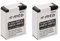 2X Batterie AHDBT-301 pour GoPro Hero3 & Hero3+ Black, White, Silver Edition [3.7V - 1100mAh - Li-ION]