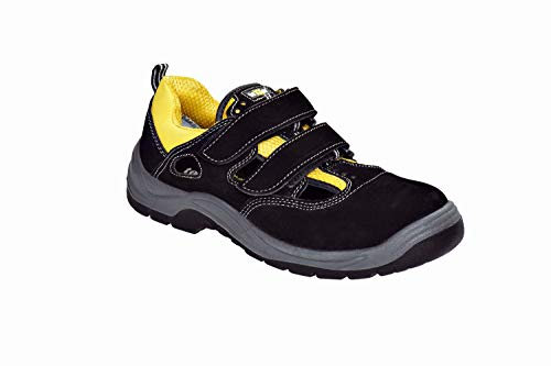 teXXor, scarpa antinfortunistica, linea: S1 Romans, scarpe leggere da lavoro, misura: 42, colore: nero, modello: 6115