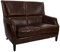 Echtleder Sofa Lewes Vintage Cigar Zweisitzer Ledersofa 2-Sitzer Leder