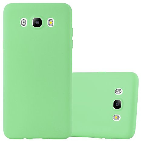 Cadorabo Hülle für Samsung Galaxy J5 2016 in Candy Pastell GRÜN - Handyhülle aus flexiblem TPU Silikon - Silikonhülle Schutzhülle Ultra Slim Soft Back Cover Case Bumper