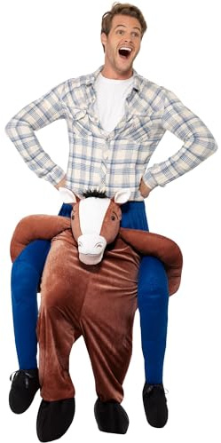 Smiffys Unisex Adult Piggy Back Costume Set (One Size) (Brown)