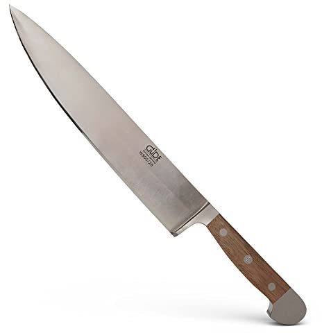 GÜDE Solingen - großes Kochmesser geschmiedet, 26 cm, Walnussholz, ALPHA WALNUSS, Küchenmesser, Doppelkropf, Handmade Germany