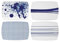 Royal Doulton Käsebrett, 20 cm, 4 Stück Modern 20 cm blau
