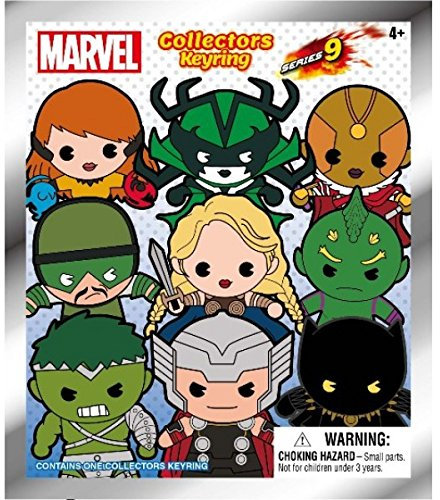 Marvel Portachiavi 3D Figurale Avengers Serie 9, Pacchetto Mistero, 11 Personaggi da Collezionare!