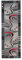 Carpeto Modern Läufer Teppich Grau 70 x 250 cm Geometrische Muster Kurzflor Monaco Kollektion