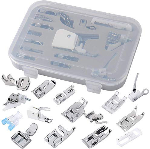15pcs Universel Professionnel Machine à Coudre Pied de Biche Set Marche Pieds Kit pour Tout Modèles y compris Singer, Brother, Babylock, Viking, Neuf Maison, Simplicité, Nechi, Elna, Janome, Toyota