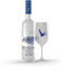 GREY GOOSE Premium-Vodka aus Frankreich, 40% Vol., 70 cl/700 ml, mit 100 % französischem Weizen und natürlichem Quellwasser, Set mit Acrylglas