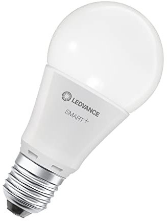 LEDVANCE Lámpara LED inteligente con tecnología WiFi, enchufe E27, regulable, blanco cálido (2700 K), reemplaza las lámparas incandescentes por 60W, SMART+ WiFi Classic Regulable, paquete de 1