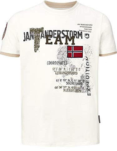 Jan Vanderstorm Herren T-Shirt Sölve weiß, 5XL (XXXXXL) - 72/74