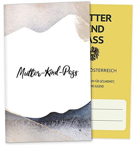 OLGS Mutter-Kind-Pass Hülle Golden Glamour Splash | MKP Hülle Schwangerschaft Geschenkidee - Schutzhülle für den österreichischen MuKi-Pass, Splash-11