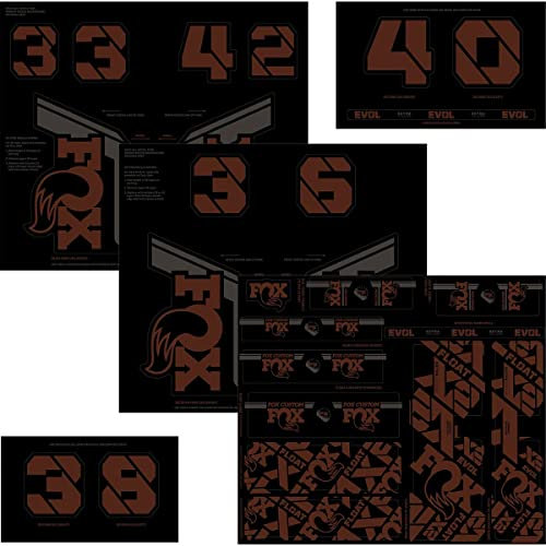 Fox Custom Fork/rear Shock 2021 Stickers Kit One Size