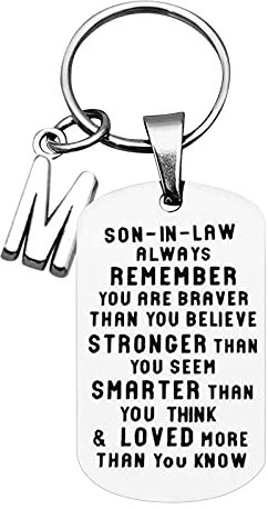 TianWlio Ornamente Forget To Schwiegersohn Liebesbriefe Weihnachten 26 I My Keychain You Never Schlüsselanhänger Power Bank Schlüsselanhänger (M, One Size)