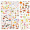 COLOFALLA 4 Blatt Aufkleber Jahreszeiten A4 DIY Sticker Blumen Frühling Sommer Herbst Winter Deko Zubehör für Scrapbooking Fotoalbum Notizbuch Kinder Basteln Geschenke (Jahreszeiten)