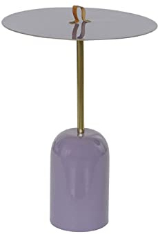 DKD Home Decor Beistelltisch, Leder, Standard
