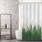 MIRRORANG Rideau de Douche forêt Verte décrochage, Ensemble de Rideaux de Douche tropicaux avec 6 Crochets, Rideaux de Salle de Bain Tissu Durable Lavable en Machine,92x183cm