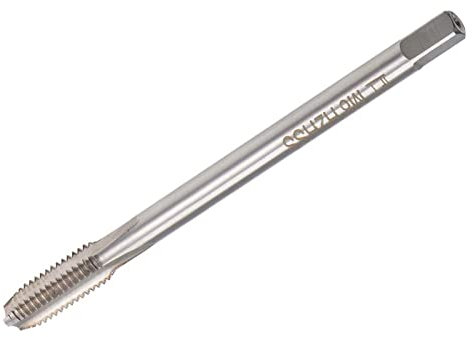 TOP-VIGOR M8 x 1,25 mm gerader Nutgewindebohrer mit H2-Toleranz, 100 mm extra langer Hochgeschwindigkeitsstahl, unbeschichteter Rechtsgewindebohrer zur Herstellung neuer Gewinde und zur Reparatur