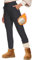 HLTPRO Thermo Jogginghose Damen Winter Warme Thermohose Gefütterte mit Taschen Traininghose Sweathose Sporthose Fleecehose Winterhose Dicke Plüsch Outdoor Activewear Dunkelgrau M