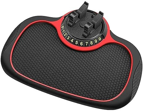 Multifunction Car Anti-Slip Mat Auto Phone Holder, Anti Slip Silicone Dashboard Phone Holder, Car Anti-Slip Mobile Phone Pad, Car Dashboard Anti-Slip Mat, Number Plate Stickers, Car Accessories (A)