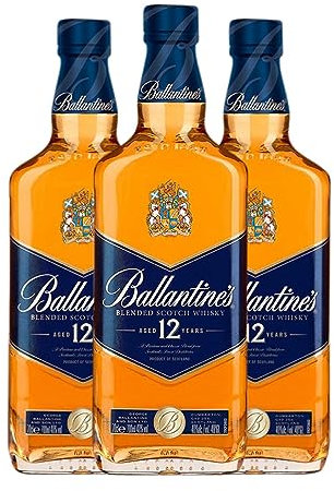 Whisky Blended Ballantine's Blue Reserva 12 Años 70 cl (Caja de 3 Botellas de 70 cl)