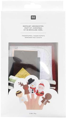 Rico Design Bastelset Fingerpuppen Weihnachten