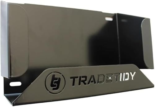 Tradetidy Latex/Nitrile Disposable Gloves Box Holder, Wall Storage for Vans, Garages, Workshops, Made from 1.5mm Steel, Holds Glove Boxes up to 250mm (W) x 160mm (H) x 90mm (D), Colour - Grey