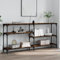 Coavain Table Console Chêne Fumé 160x29x75cm Bois D'ingénierie Meuble D'entrée avec Rangement Bureau Etudiant Commode Entree Couloir Salon Completdueridon Haut Bout de Canape