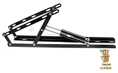 2 pcs Bisagra Levantar Lift Up Plegable cama par Muebles Accesorios,Mecanismo de elevación hidráulico para cama,Herrajes Cama Abatible,Pistones A Gas,mecanismo mesa elevable,Bisagras Elevables