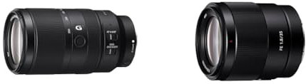Sony E 70-350mm f/4.5-6.3 G OSS | APS-C, Super-Telezoom-Objektiv (SEL70350G) & SEL-35F18F Weitwinkel-Objektiv