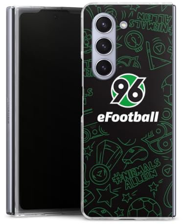 DeinDesign Hard Case kompatibel mit Samsung Galaxy Z Fold5 Schutzhülle transparent Smartphone Handy Hülle Hannover 96 Offizielles Lizenzprodukt Fanartikel