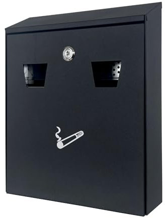 Oypla Wall Mounted Outdoor Pub Ashtray Ash Tray Cigarette Steel Bin